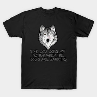 Wolf vs dog's T-Shirt